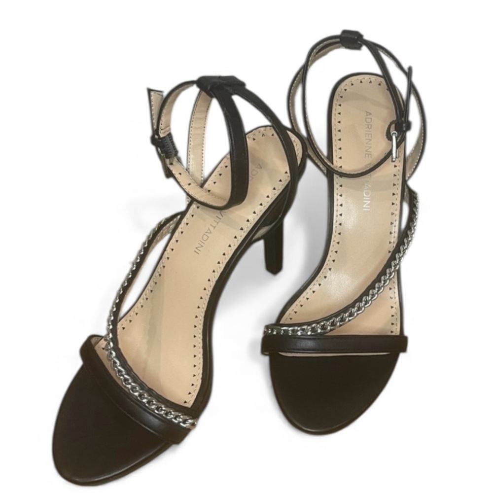 Adrienne Vittadini Glow 4 Black Womens‎ Heels SIZE 6.5 NWOB
